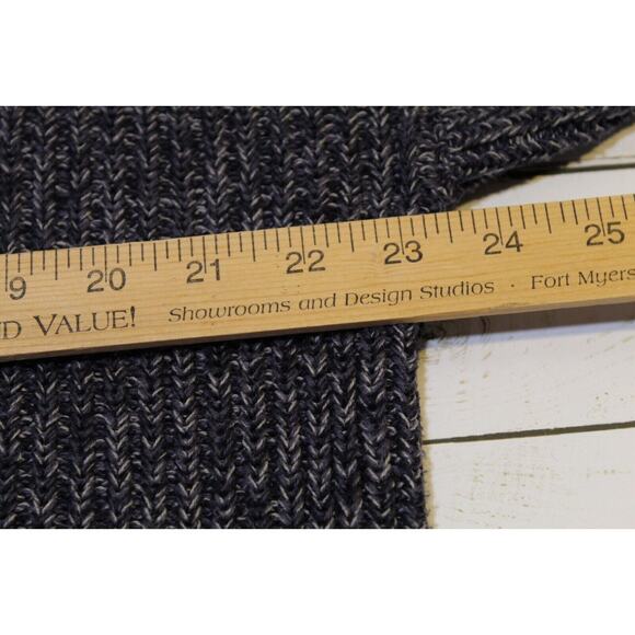 The Great Plains Men's L Blue White 1/4 Zip LS Sweater Cotton Preppy Classic - Picture 9 of 13